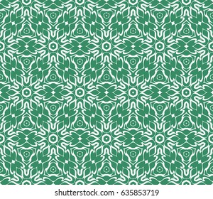 decorative ethnic ornament. Seamless vector illustration. Floral style. For interior design, fabric print, page fill, wallpaper, textile