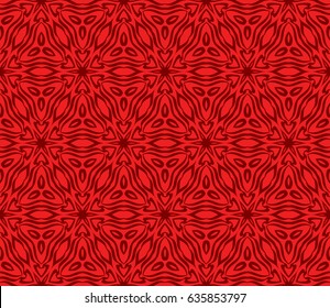 decorative ethnic ornament. Seamless vector illustration. Floral style. For interior design, fabric print, page fill, wallpaper, textile