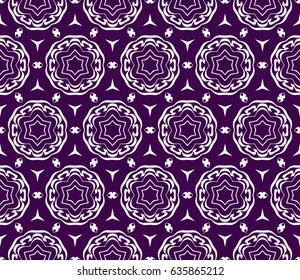 decorative ethnic ornament. Seamless vector illustration. Floral style. For interior design, fabric print, page fill, wallpaper, textile