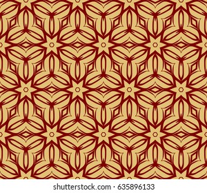 decorative ethnic ornament. Seamless vector illustration. Floral style. For interior design, fabric print, page fill, wallpaper, textile
