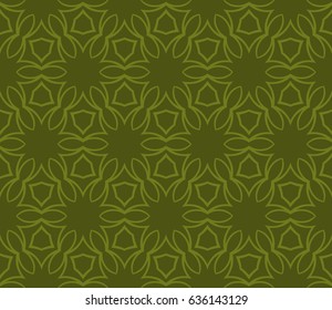 decorative ethnic ornament. Seamless vector illustration. Floral style. For interior design, fabric print, page fill, wallpaper, textile