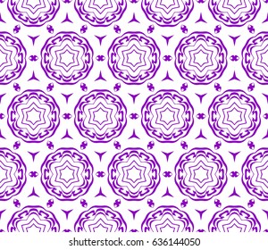 decorative ethnic ornament. Seamless vector illustration. Floral style. For interior design, fabric print, page fill, wallpaper, textile