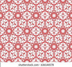 decorative ethnic ornament. Seamless vector illustration. Floral style. For interior design, fabric print, page fill, wallpaper, textile