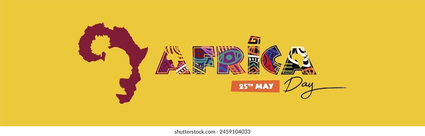 Decorative Ethnical Background of Africa Day 25 May Design. Best choice for africa day banner, poster, website and greeting card. Vector Illustration