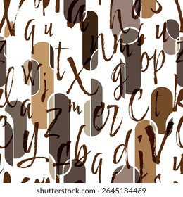 decorative fabric pattern with letters