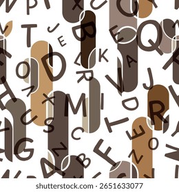 decorative fabric pattern with letters