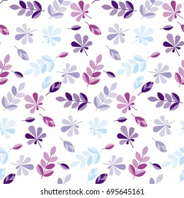 decorative fall leaves seamless pattern for surface design, fabric, wrapping paper, background. abstract geometry style vector autumn illustration. natural leaf simple repeatable motif 
