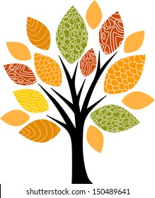 Decorative fall tree