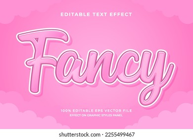 decorative fancy editable text effect vector design