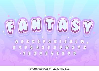 decorative fantasy editable text effect vector design