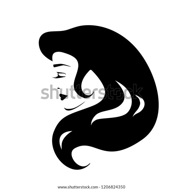 Decorative Fashion Girl Beauty Salon Design Stock Vector Royalty