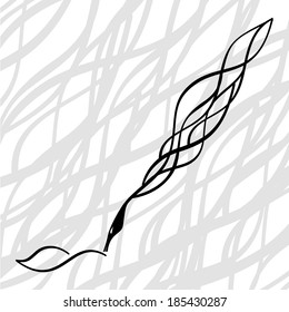 decorative feather  for writing