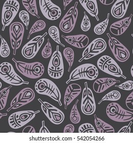 Decorative feathers pattern