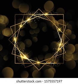Decorative festive background with sparkle border design