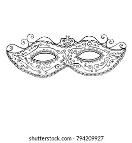 coloring pages of mardi gras masks