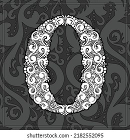 Decorative Filigree Typography Lettering - Ornate Fancy Elegant Alphabet Characters - Vintage Graphic ABC elements - Vector Illustration