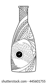 decorative fish in a bottle