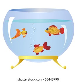 Decorative  fishs  in an aquarium