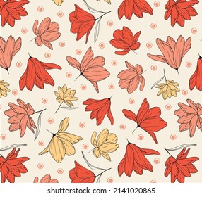 diseño vectorial de flores pastel flotantes decorativas