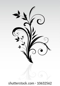 Decorative floral abstract