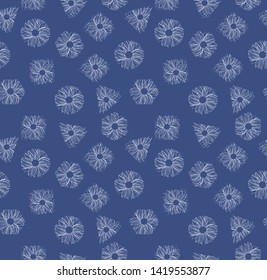 Decorative, floral abstraction made in a seamless vector.