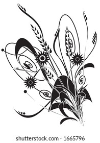 Decorative floral background