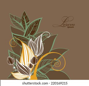Decorative floral background
