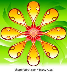 Decorative floral background.