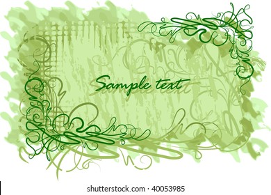 Decorative floral background.