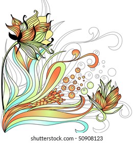 Decorative floral background