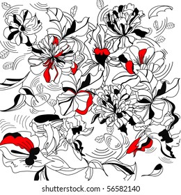 Decorative floral background