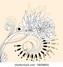 Decorative floral background