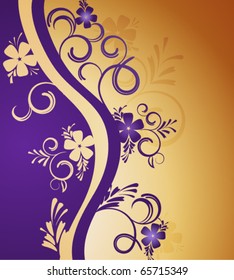 Decorative floral background