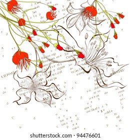 Decorative floral background