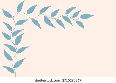 Decorative floral background with copy space