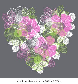 Decorative floral background and