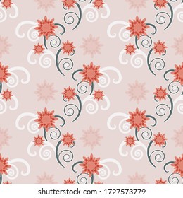 Fondo floral decorativo. Ilustración vectorial transparente