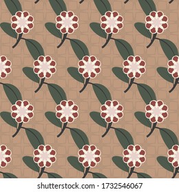 Decorative floral background. Seamless vector illustration