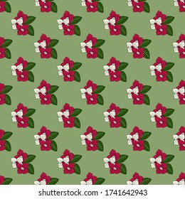 Decorative floral background. Seamless vector illustration