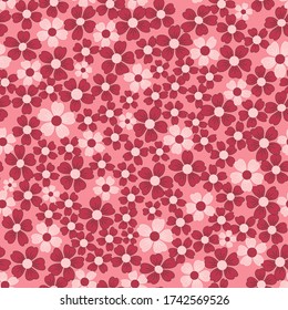 Decorative floral background. Seamless vector illustration