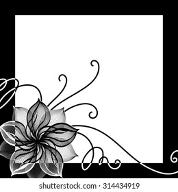 Decorative floral background with stylized elements