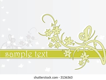 decorative floral background in vector