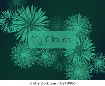 Decorative floral background Vector