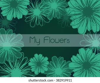 Decorative floral background Vector