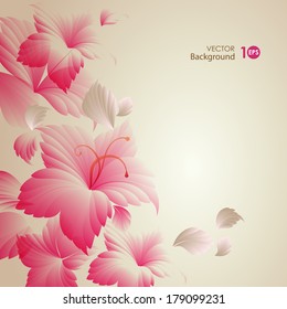 Dekorativer floraler Hintergrund. Vektorillustration eps10.