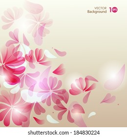 Decorative floral background. Vector eps 10.
