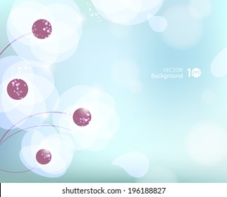 Decorative floral background. Vector eps 10.