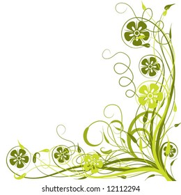 Dekorativer floraler Hintergrund, Vektorgrafik