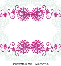 Decorative floral background. Vector illustration