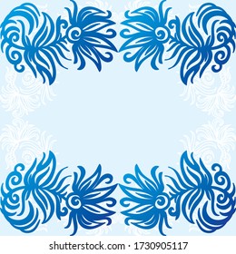 Decorative floral background. Vector illustration